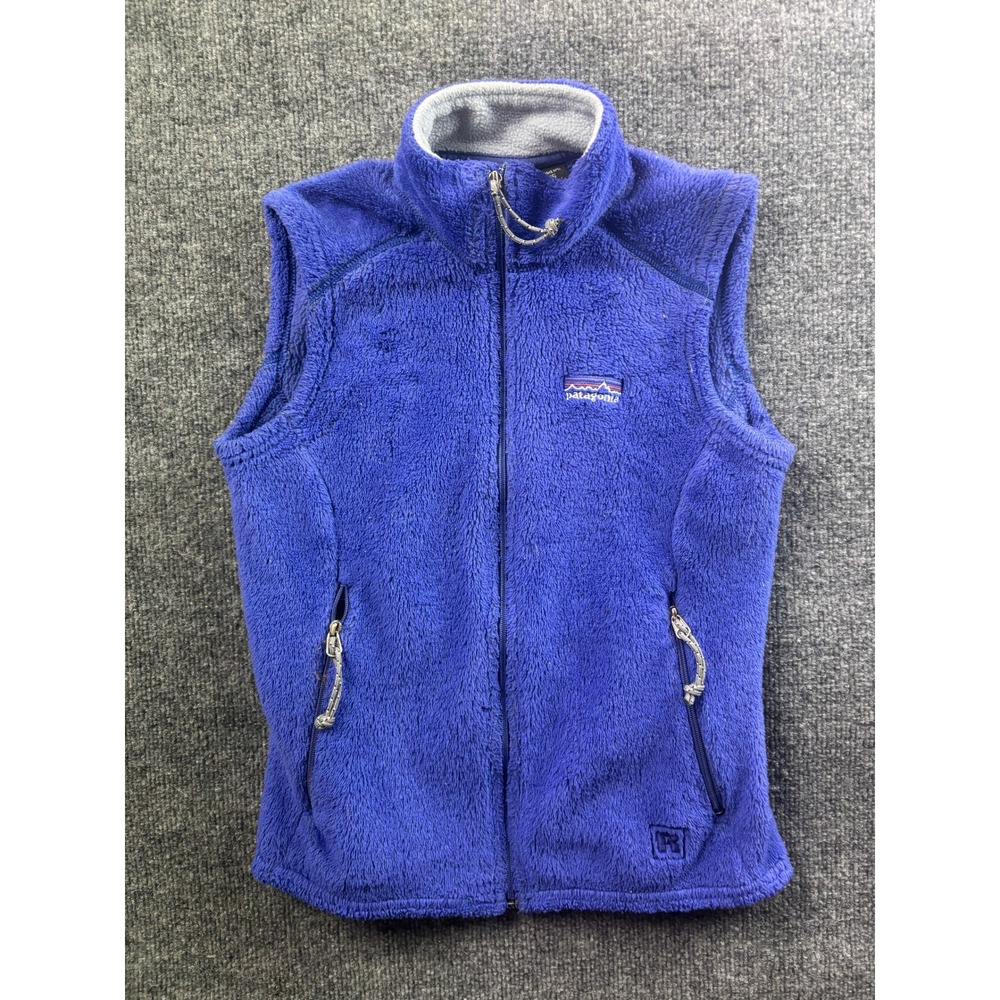 Patagonia R2 Regulator Fleece Vest Womens XS Blue Polartec Full Zip Made in USA